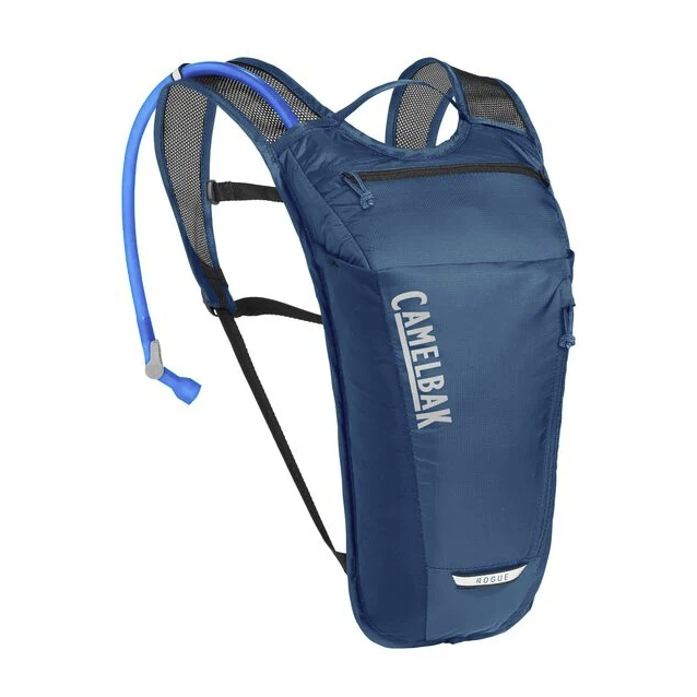 camelbak rogue light hydration pack in navy, front view