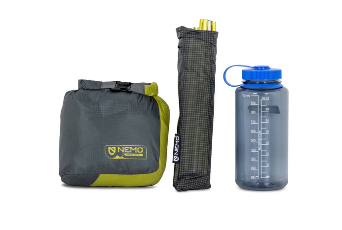 nemo hornet osmo 2p split with nalgene for comparison