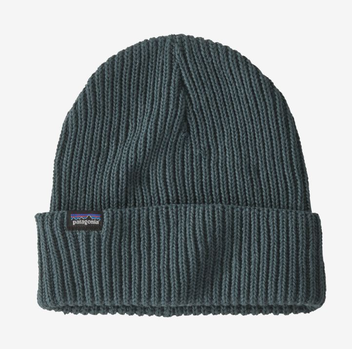 the patagonia fishermans rolled beanie in the color nouveau green