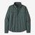Patagonia mens long sleeved self guided hike shirt in the color nouveau green, front view