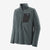 the patagonia r1 air zip neck mens jacket in the color nouveau green, front view