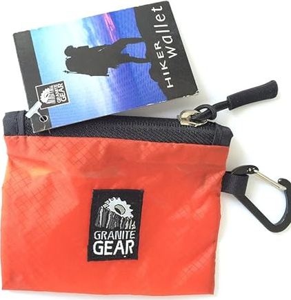 mountain gear hiker wallet in orange color