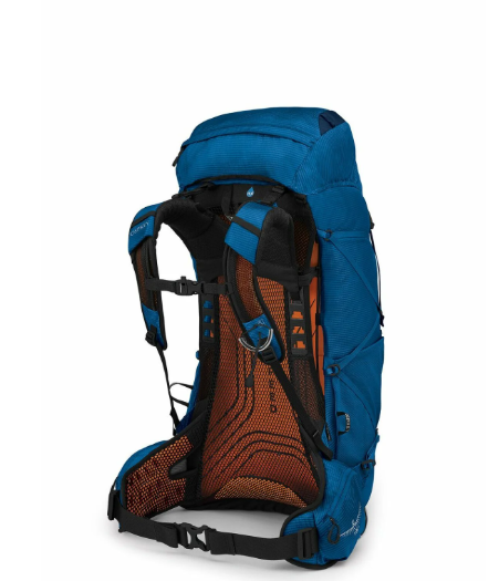 osprey exos 48 in blue back view