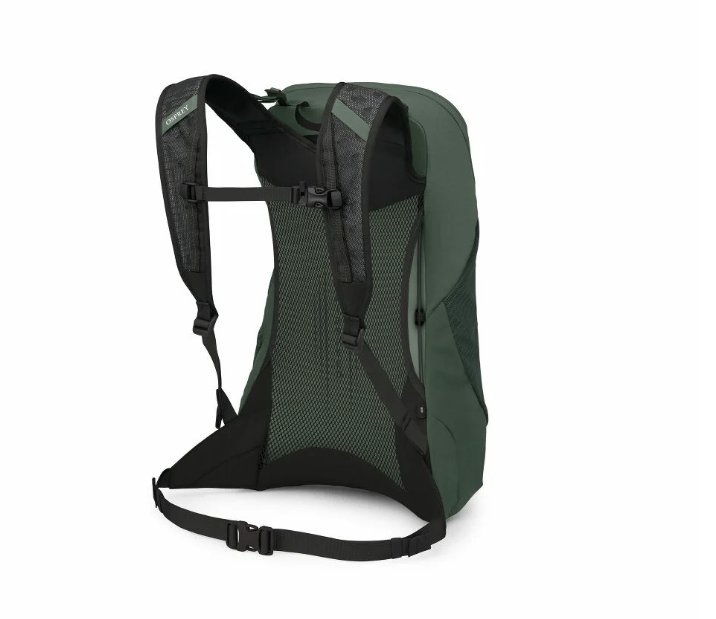 osprey hikelite 16 in green back view