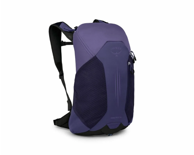 osprey hikelite 16 in purple front view