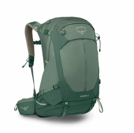 osprey stratos 34 green front view