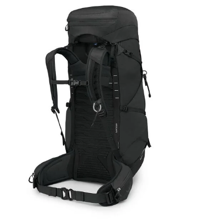 osprey talon 44 black backpack back view
