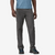 the patagonia mens quandary pant in the color forge grey, front view on a model