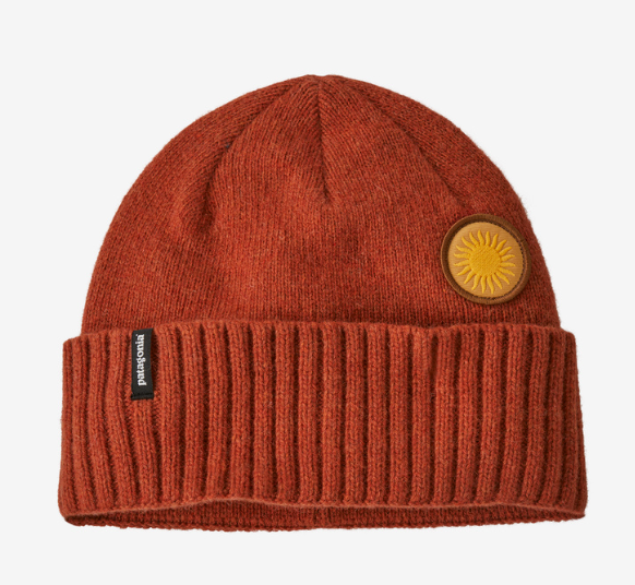 patagonia brodeo beanie in burnished red
