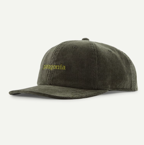 patagonia corduroy cap in old growth green

