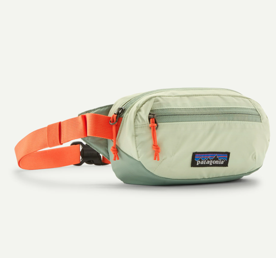 patagonia terravia hip pack 1l in lichen green