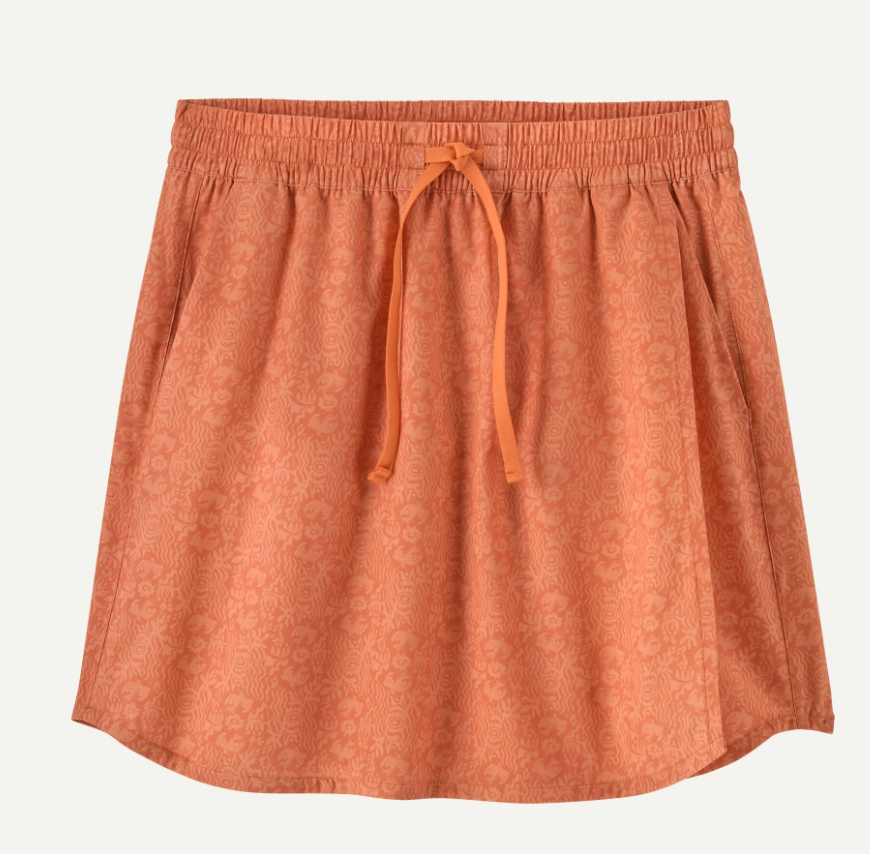 patagonia womens fleetwith skort rock melon