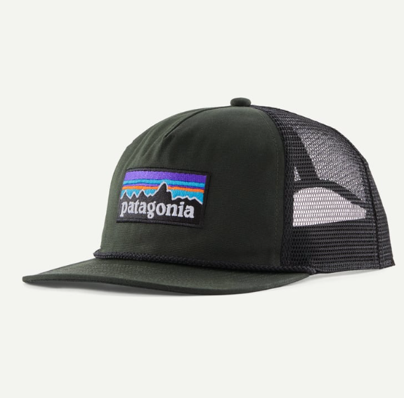 patagonia air farer cap in old growth green