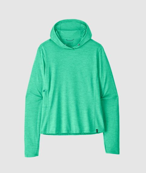 patagonia capilene hoody in aqtx aqua stone early teal
