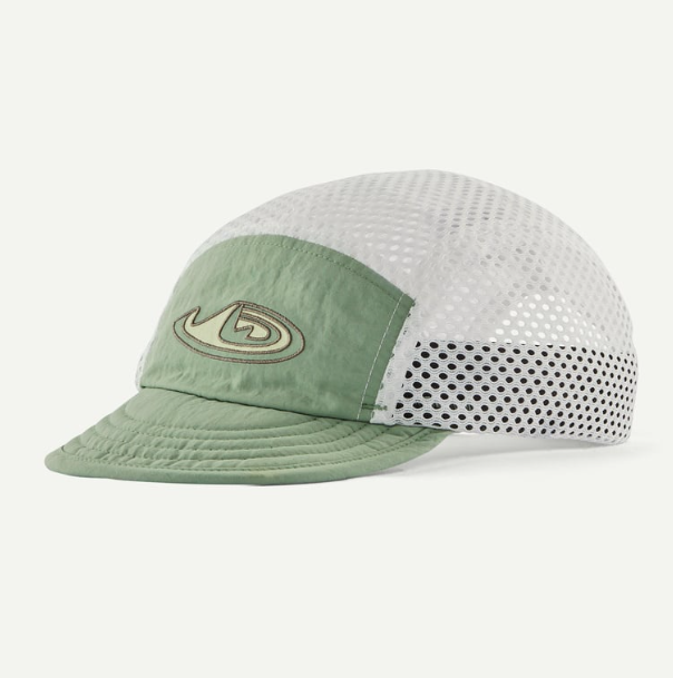 patagonia duckbill cap in ellwood green