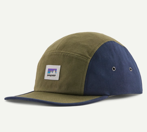 patagonia graphic maclure hat in tent green