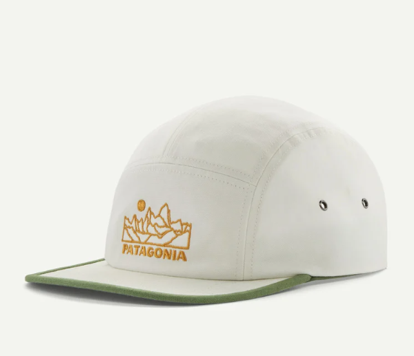 patagonia graphic maclure hat in terrain birch white