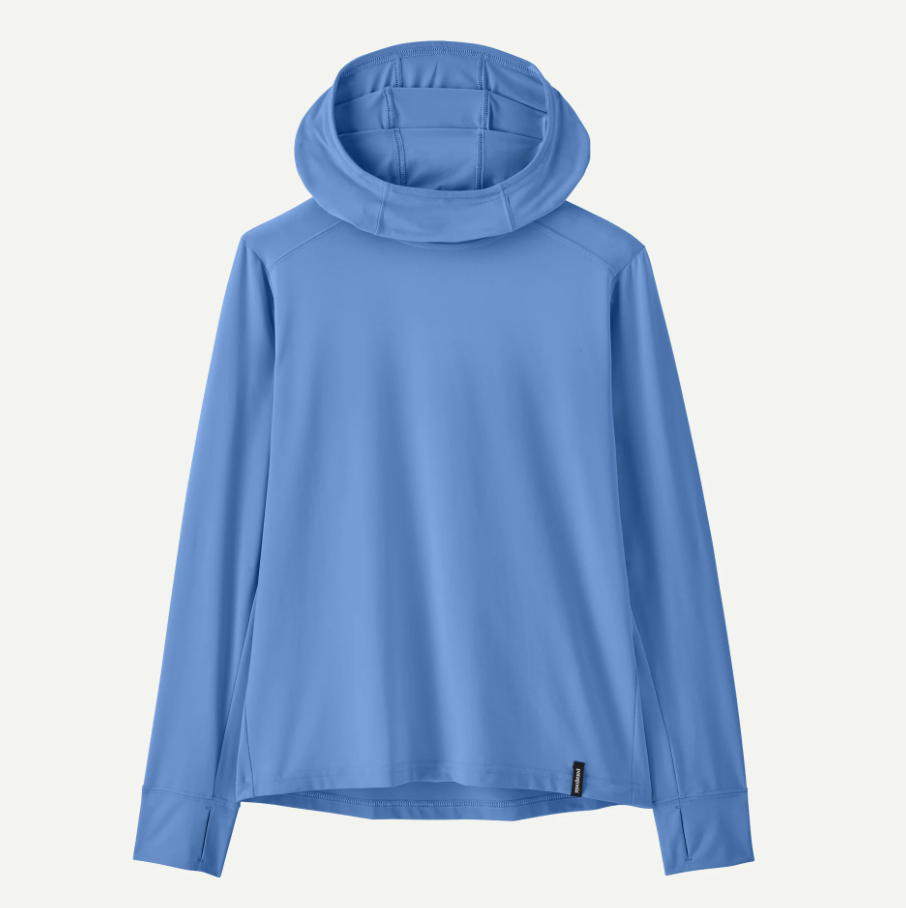 patagonia kids capilene sun hoody in abundant blue