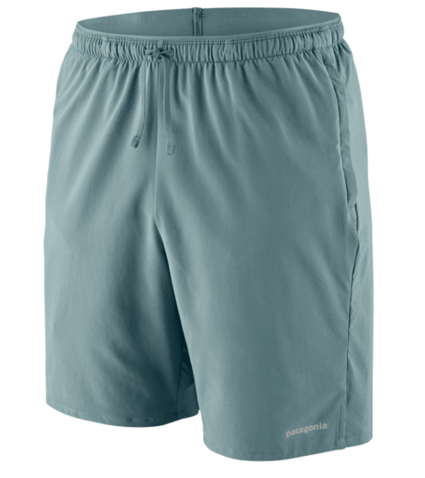 patagonia mens multitrail short in sage blue
