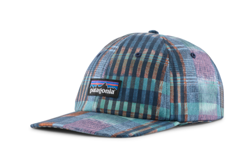 patagonia p6 hat in still blue