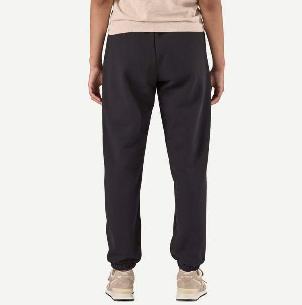 patagonia womens unity fits sweatpants uprisal in black, back view on a model