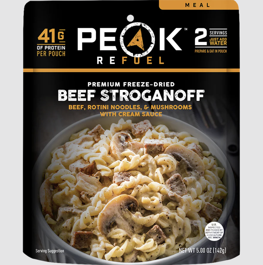 peak refuel beef stroganoff front
