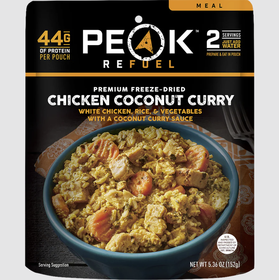 peak refuel chicken coconut curry front