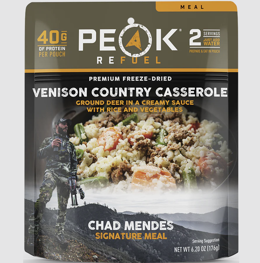 peak venison country casserole front