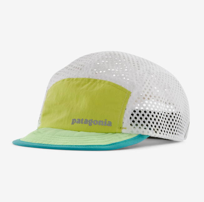 the patagonia duckbill cap in the color phosphorus green
