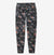 patagonia womens micro d fleece pant in the color swirl floral pitch blue, front view