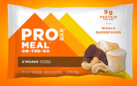 the packaging for a probar smores