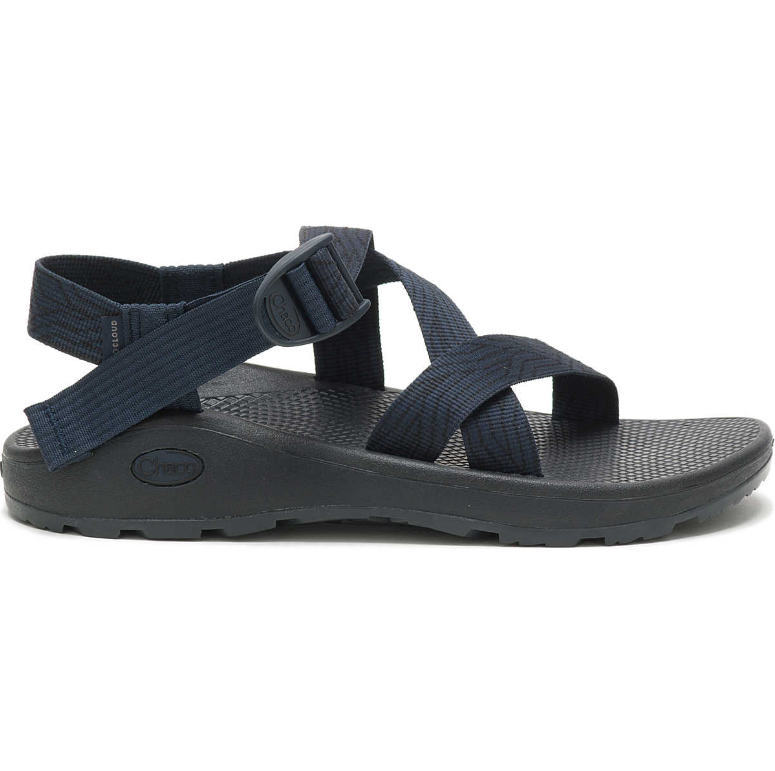 the chaco mens zcloud sandal in serpent navy, side view