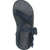 the chaco mens zcloud sandal in serpent navy, top view