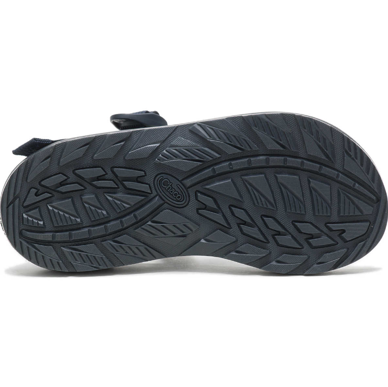 the chaco mens zcloud sandal in serpent navy, view of the sole