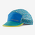 the patagonia duckbill cap in the color sea texture blue