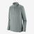patagonia mens capilene thermal weight zip neck in the color sleet green, front view