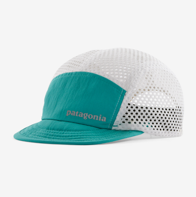 the patagonia duckbill cap in the color subtidal blue