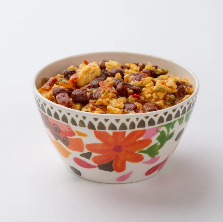 Backpacker's Pantry Summit Breakfast Scramble prepared in a bowl