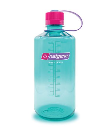 the nalgene sustain 32oz narrow mouth water bottle in surfer color