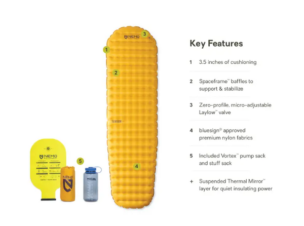 Nemo Tensor Trail Mummy Sleeping Pad - Eastside Sports