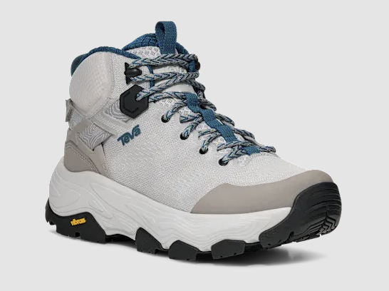 teva womens grandview max vent boot in light gray three quarter view