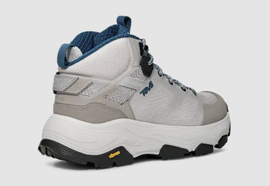 teva womens grandview max vent boot in light gray back and side view