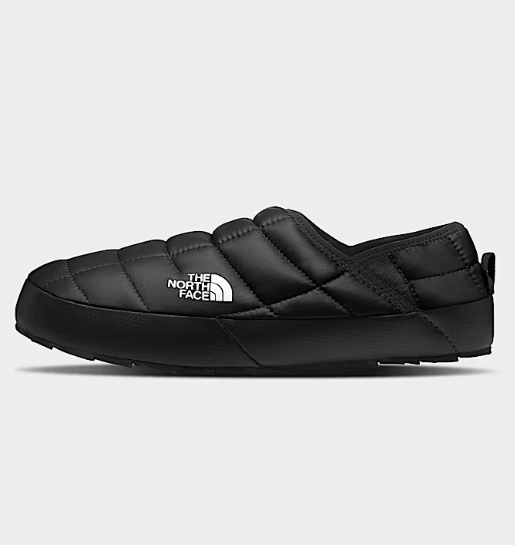 the north face mens traction mule in black side view