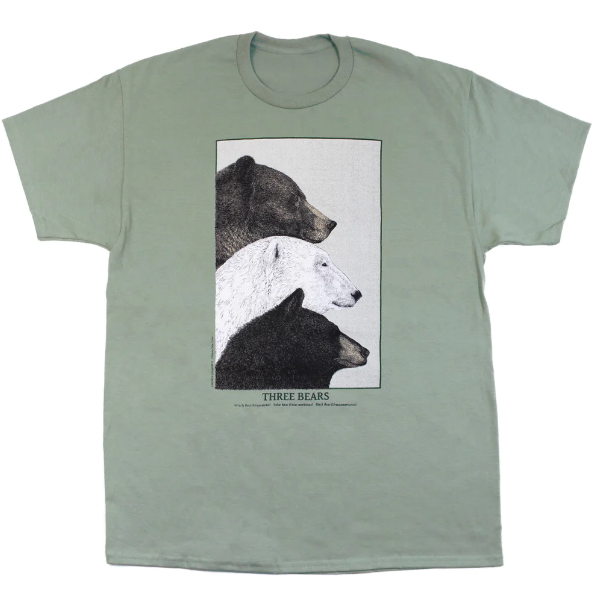 the liberty graphics three bears adult tee shirt