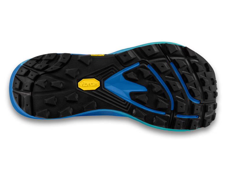topo womens mtn racer 4 in blue sole view
