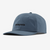 the patagonia fitz roy icon trad cap in the color utility blue