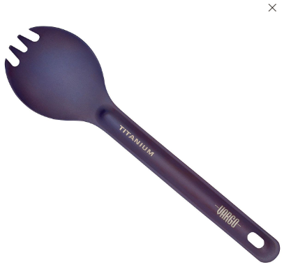 vargo titanium spork in lavender