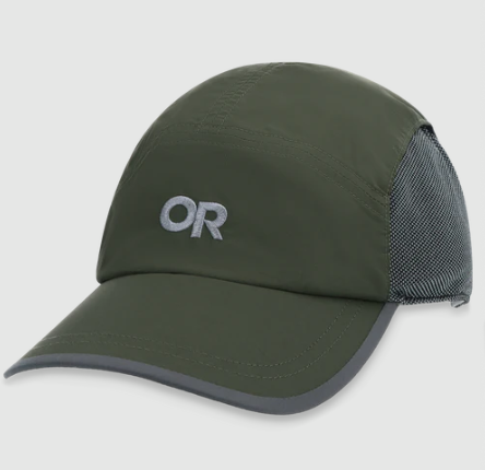 the outdoor research swift cap in the color verde