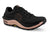a photo of the topo mountain racer 3 running shoe in the color black/mauve, three quarters view