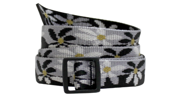 a bison 25mm slider belt in the color water lily black